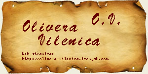 Olivera Vilenica vizit kartica
